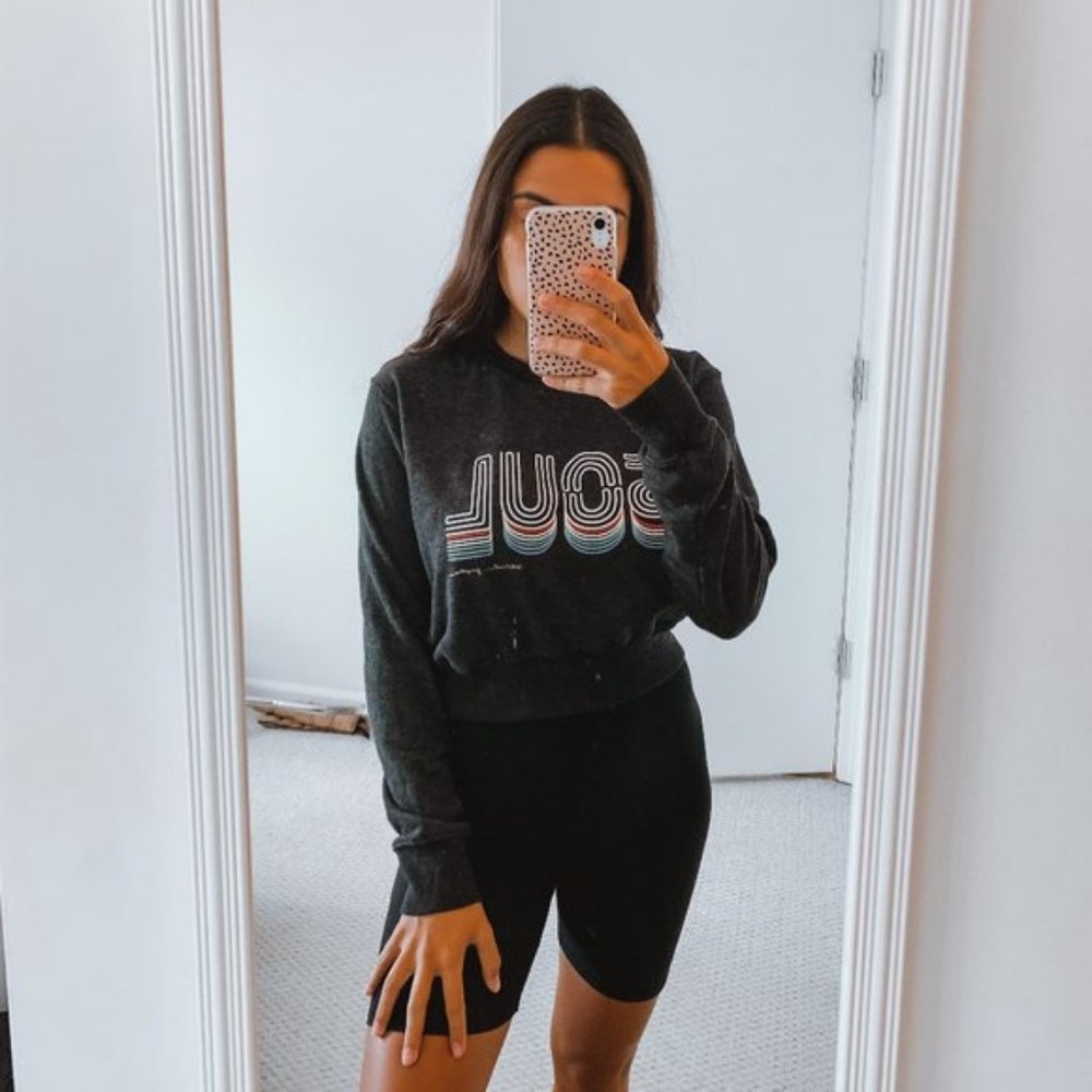 Spiritual Gangster Soul Crop Top Sweater